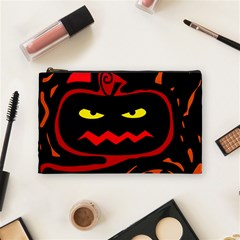 Halloween Pumpkin Cosmetic Bag (medium) 