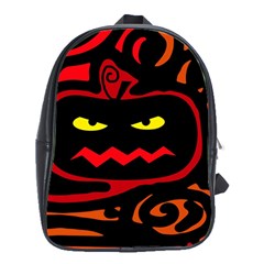 Halloween Pumpkin School Bags (xl)  by Valentinaart