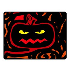 Halloween Pumpkin Double Sided Fleece Blanket (small) 