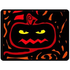 Halloween Pumpkin Double Sided Fleece Blanket (large) 