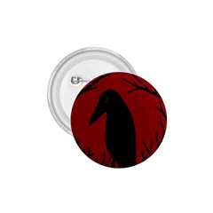 Halloween Raven - Red 1 75  Buttons