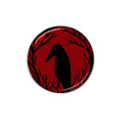 Halloween Raven - Red Hat Clip Ball Marker