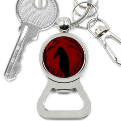 Halloween Raven - Red Bottle Opener Key Chains