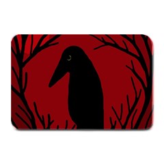 Halloween Raven - Red Plate Mats by Valentinaart