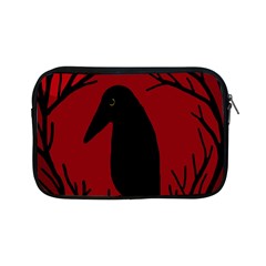 Halloween Raven - Red Apple Ipad Mini Zipper Cases