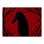 Halloween raven - red Double Sided Flano Blanket (Mini)  35 x27  Blanket Front