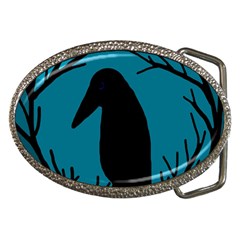 Halloween Raven - Blue Belt Buckles