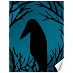 Halloween raven - Blue Canvas 12  x 16   11.86 x15.41  Canvas - 1