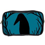 Halloween raven - Blue Toiletries Bags 2-Side Back