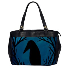 Halloween Raven - Blue Office Handbags