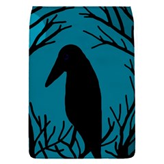 Halloween Raven - Blue Flap Covers (s)  by Valentinaart