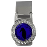 Halloween raven - deep blue Money Clips (CZ)  Front