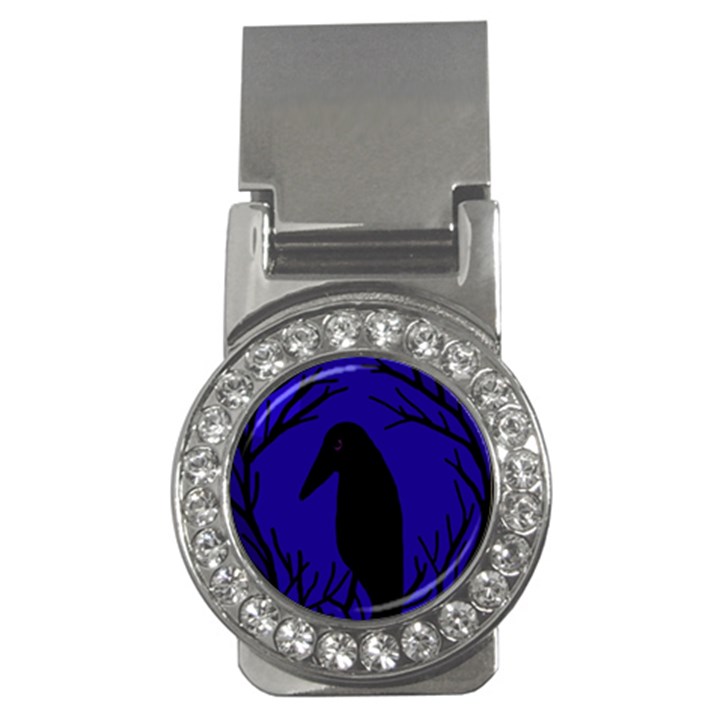 Halloween raven - deep blue Money Clips (CZ) 