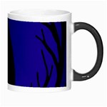 Halloween raven - deep blue Morph Mugs Right