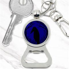 Halloween Raven - Deep Blue Bottle Opener Key Chains