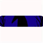 Halloween raven - deep blue Large Bar Mats 32 x8.5  Bar Mat