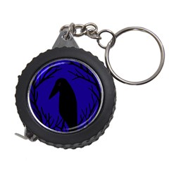 Halloween Raven - Deep Blue Measuring Tapes by Valentinaart