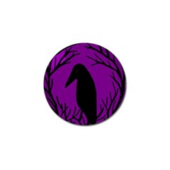 Halloween Raven - Purple Golf Ball Marker (10 Pack)