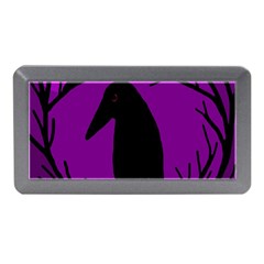 Halloween Raven - Purple Memory Card Reader (mini)