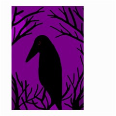 Halloween Raven - Purple Small Garden Flag (two Sides)