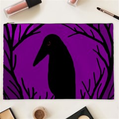 Halloween Raven - Purple Cosmetic Bag (xxl) 