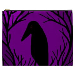 Halloween Raven - Purple Cosmetic Bag (xxxl) 