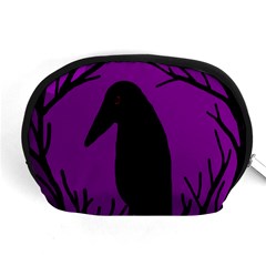 Halloween Raven - Purple Accessory Pouches (medium) 