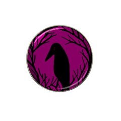 Halloween Raven - Magenta Hat Clip Ball Marker (10 Pack) by Valentinaart