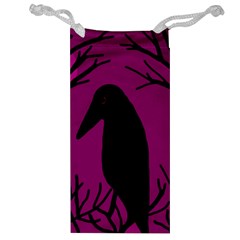 Halloween Raven - Magenta Jewelry Bags