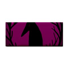 Halloween Raven - Magenta Hand Towel