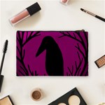 Halloween raven - magenta Cosmetic Bag (Medium)  Back