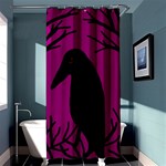 Halloween raven - magenta Shower Curtain 36  x 72  (Stall)  Curtain(36 X72 ) - 33.26 x66.24  Curtain(36 X72 )