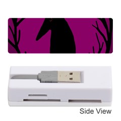 Halloween Raven - Magenta Memory Card Reader (stick) 