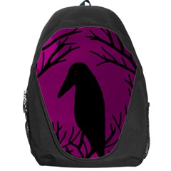 Halloween Raven - Magenta Backpack Bag