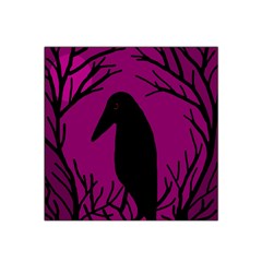 Halloween Raven - Magenta Satin Bandana Scarf