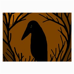 Halloween Raven - Brown Large Glasses Cloth