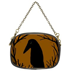 Halloween Raven - Brown Chain Purses (one Side) 