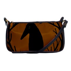 Halloween Raven - Brown Shoulder Clutch Bags