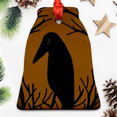 Halloween Raven - Brown Ornament (bell) 