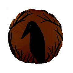 Halloween Raven - Brown Standard 15  Premium Round Cushions