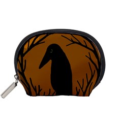 Halloween Raven - Brown Accessory Pouches (small) 