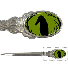 Halloween Raven - Green Letter Openers