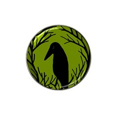 Halloween Raven - Green Hat Clip Ball Marker