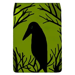 Halloween Raven - Green Flap Covers (l)  by Valentinaart