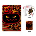 Halloween decorative pumpkin Playing Card Back