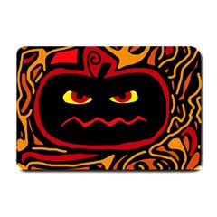 Halloween Decorative Pumpkin Small Doormat  by Valentinaart