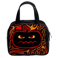 Halloween Decorative Pumpkin Classic Handbags (2 Sides)