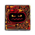 Halloween decorative pumpkin Memory Card Reader (Square) Front