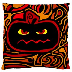 Halloween Decorative Pumpkin Large Cushion Case (one Side) by Valentinaart