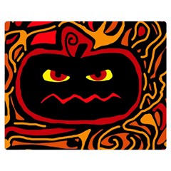 Halloween Decorative Pumpkin Double Sided Flano Blanket (medium) 